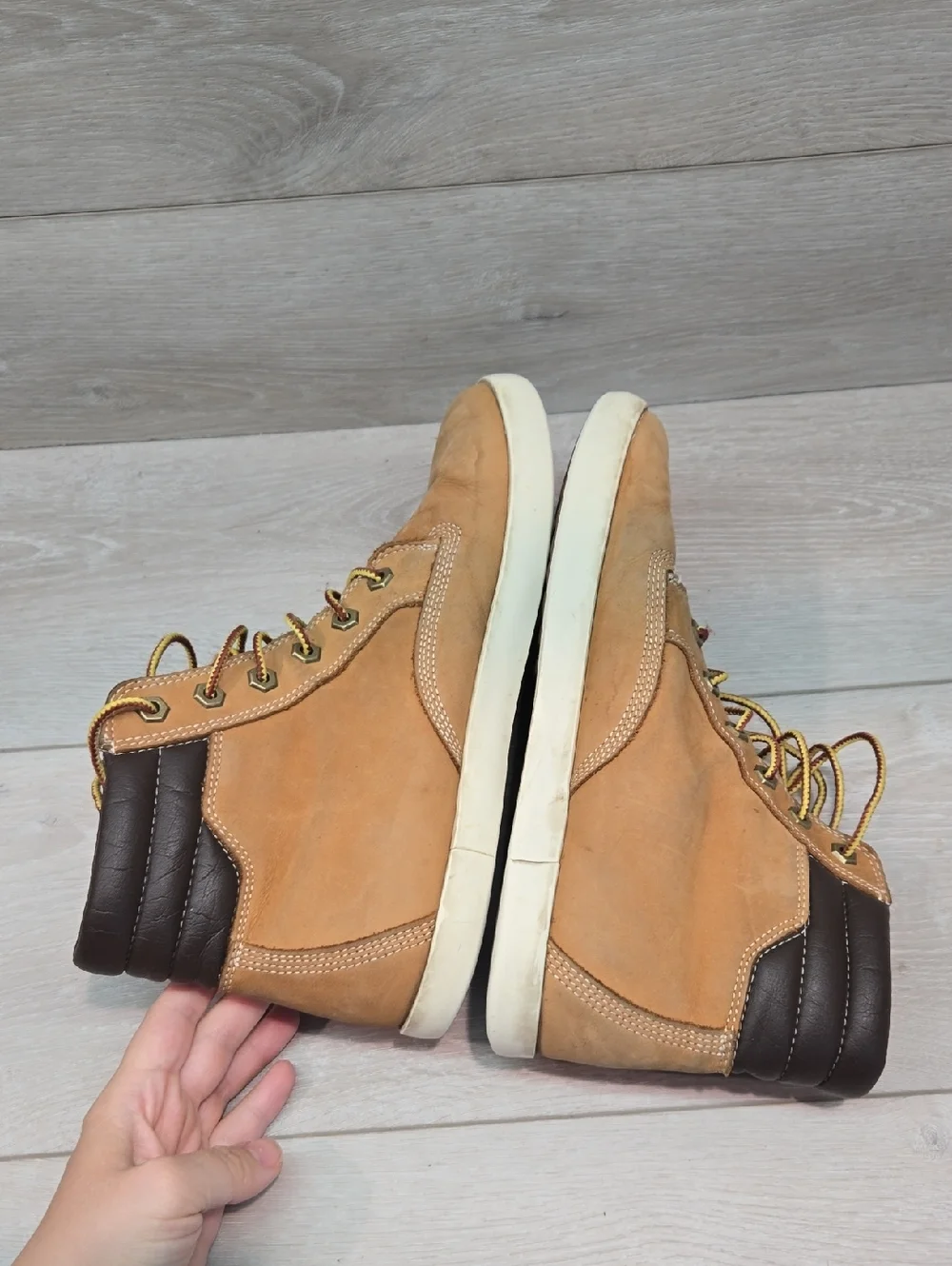 Timberland MenA24118 Ortholite Chestnut Leather HighTop Sneakers Shoes Boots 10